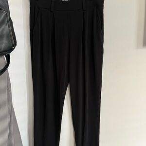Comfortable Black Trousers with Wide Elastic Waistband